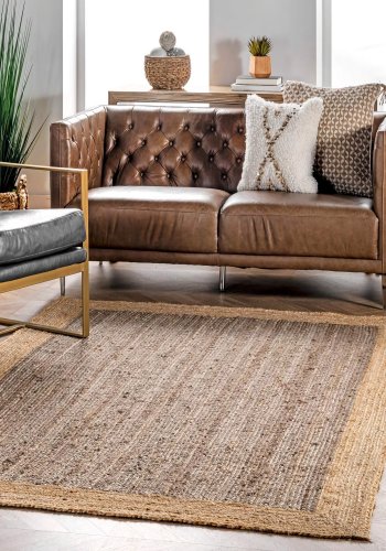 TEPPI 00020A gulvtppe, rektangulr - natur jute (160x240)