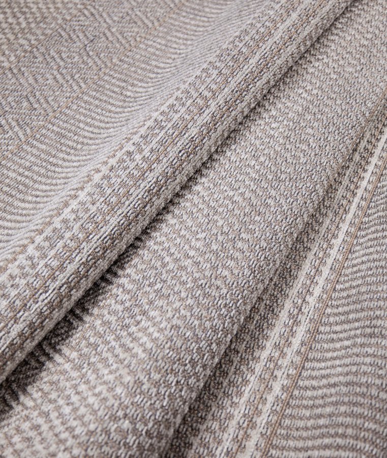 TEPPI 23041A gulvtppe m. mnster, rektangulr - creme jute og chenille (120x180)