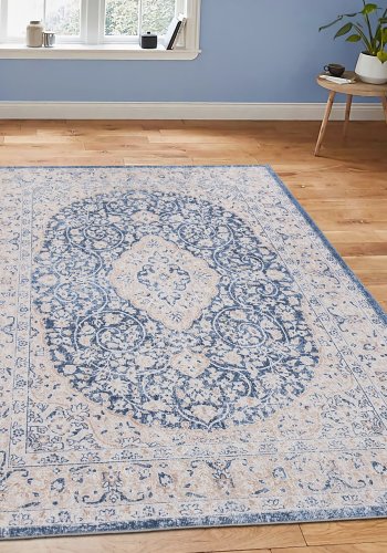 TEPPI 4014A Hall gulvtppe, rektangulr - multifarvet fljl stof (80x150)