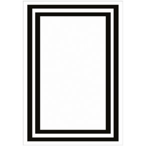 TEPPI 4020A gulvtppe m. mnster, rektangulr - multifarvet fljl stof (180x290)