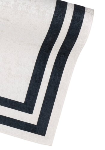 TEPPI 4020A gulvtppe m. mnster, rektangulr - multifarvet fljl stof (180x290)