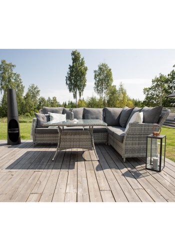 VENTURE DESIGN Bastian udendrs blkurv - sort stl (H:135)