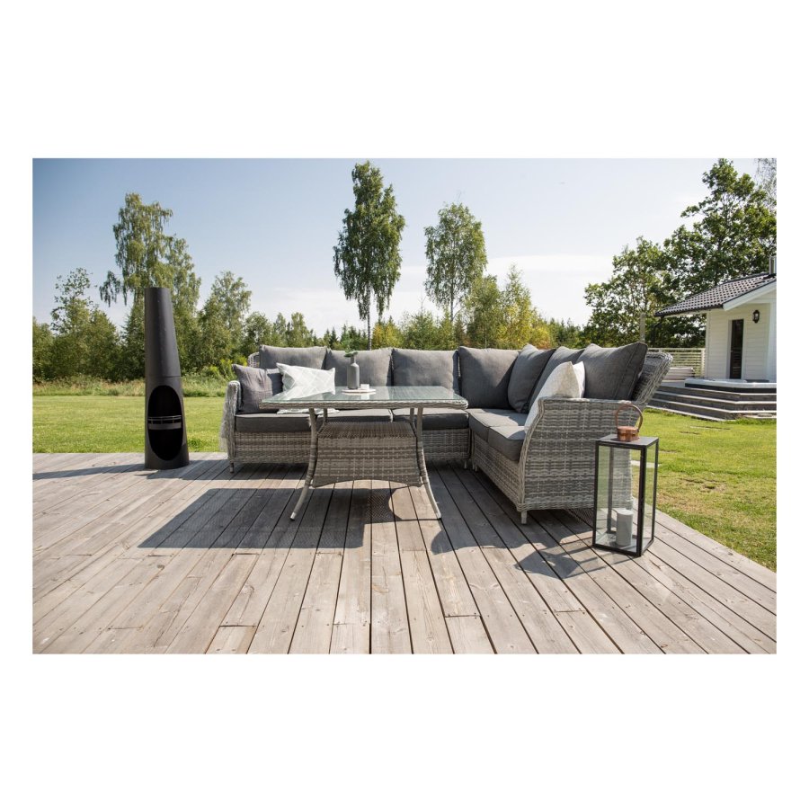 VENTURE DESIGN Bastian udendrs blkurv - sort stl (H:135)