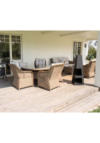 VENTURE DESIGN Bastian udendrs blkurv - sort stl (H:120)