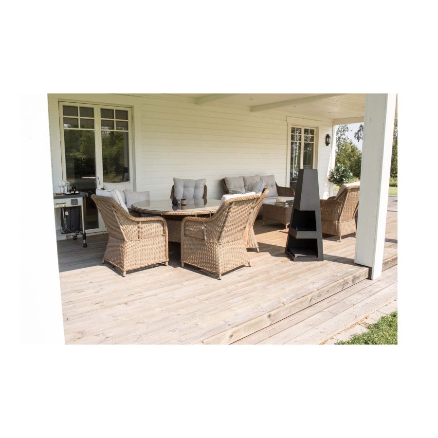 VENTURE DESIGN Bastian udendrs blkurv - sort stl (H:120)