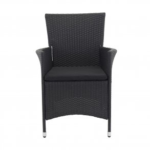 VENTURE DESIGN Knick havestol m. armln - sort stl 