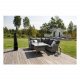 VENTURE DESIGN Vikelund hjrne havesofa m. gr hynder - gr rattan og aluminium