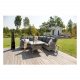 VENTURE DESIGN Vikelund hjrne havesofa m. gr hynder - gr rattan og aluminium