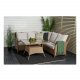 VENTURE DESIGN Vikelund hjrne havesofa m. sand hynder - natur rattan og aluminium