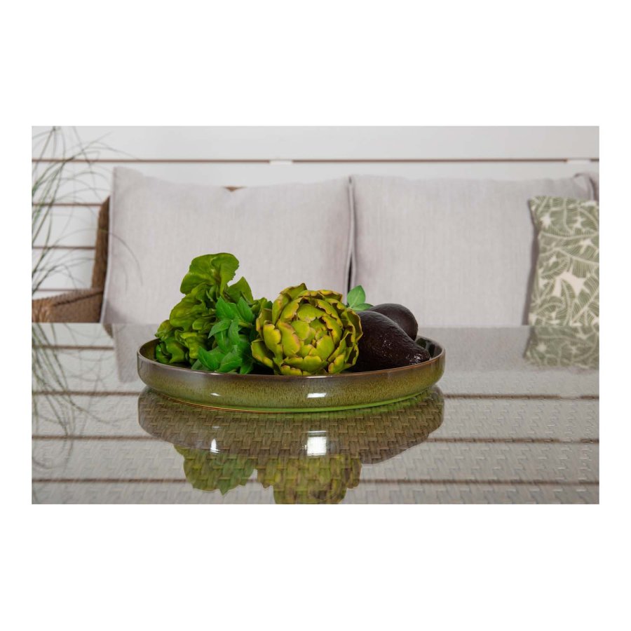 VENTURE DESIGN Vikelund hjrne havesofa m. sand hynder - natur rattan og aluminium