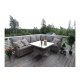 VENTURE DESIGN Vikelund hjrne havesofa m. sand hynder - natur rattan og aluminium
