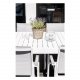 VENTURE DESIGN rektangulr Marbella havebord m. udtrk - hvid aluminium 