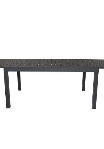 VENTURE DESIGN rektangulr Marbella havebord m. udtrk - sort aluminium 