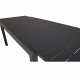 VENTURE DESIGN rektangulr Marbella havebord m. udtrk - sort aluminium 