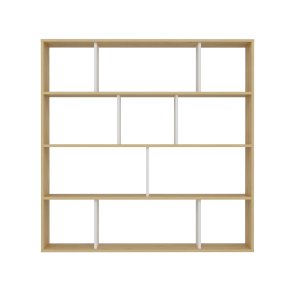 NORDVÄRK Hodbi bogreol - natur og hvid melamin