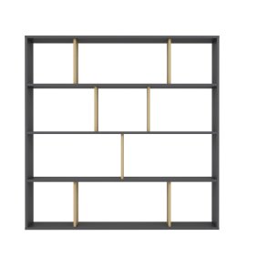 NORDVÄRK Hodbi bogreol - natur og antrcitgr melamin