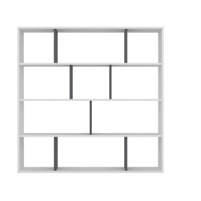 NORDVÄRK Hodbi bogreol - hvid og antracitgr melamin