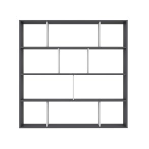 NORDVÄRK Hodbi bogreol - hvid og antracitgr melamin