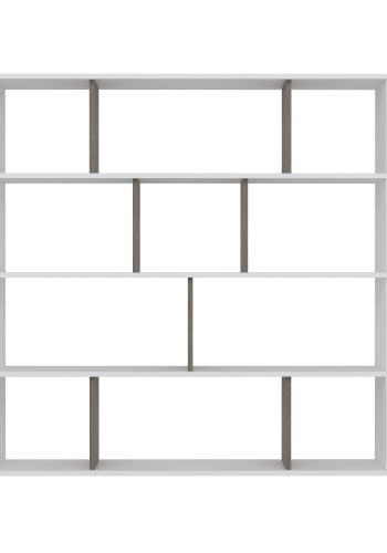 NORDVÄRK Hodbi bogreol - hvid og wenge melamin