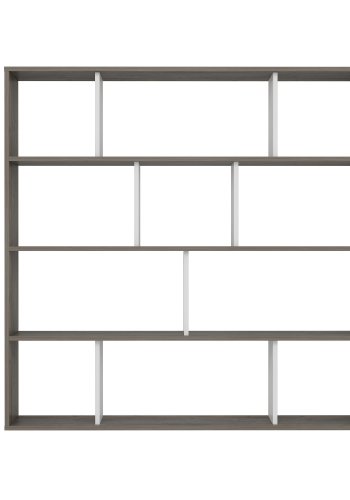 NORDVÄRK Hodbi bogreol - hvid og wenge melamin