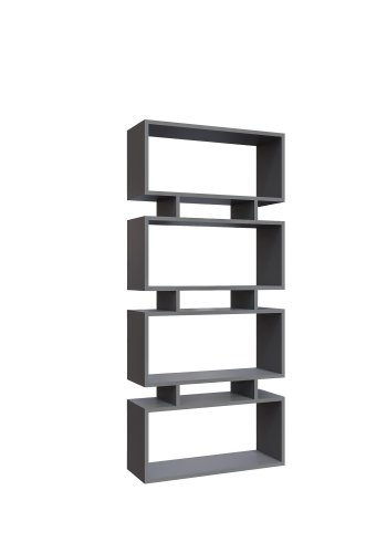 NORDVÄRK Langdon bogreol - antracitgr melamin