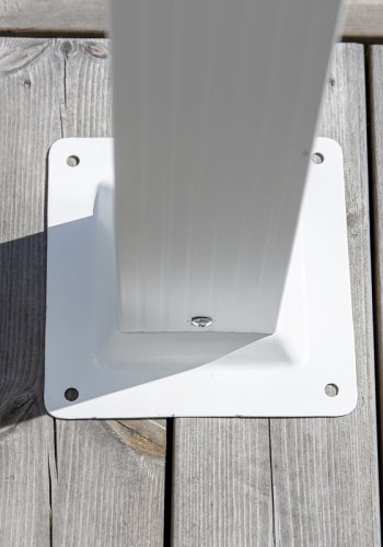 VENTURE DESIGN Lazio pergola, rektangulr - hvid polyester og hvid aluminium (393x293)