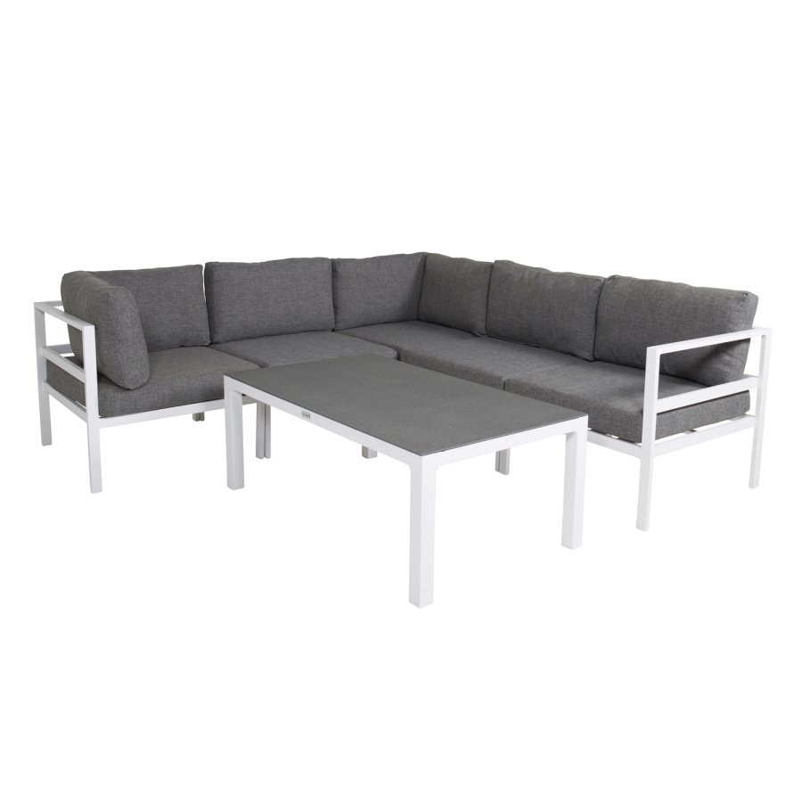 VENTURE DESIGN Copacabana Lyx - midterdel modul - gr hynder og hvid aluminium
