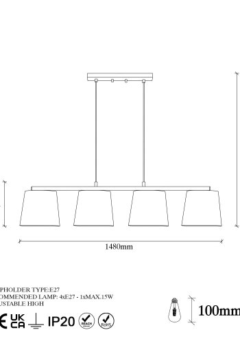 LUMI Vitoria lysekrone -942FLG1148