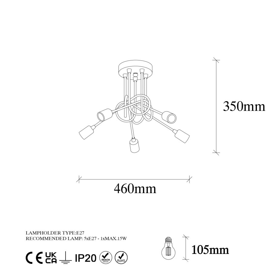 LUMI  lysekrone -942FLG1155
