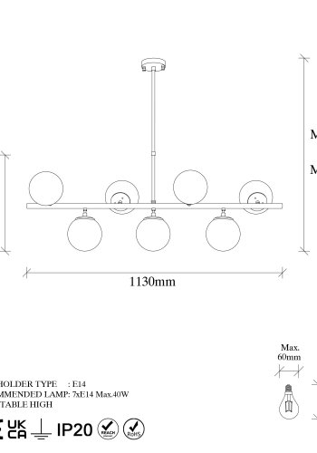 LUMI Olymphia lysekrone -942FLG1219
