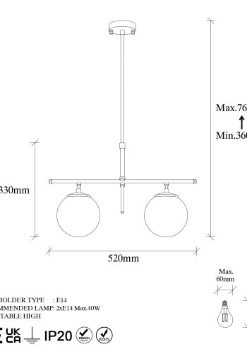LUMI Canaveses lysekrone -942FLG1231
