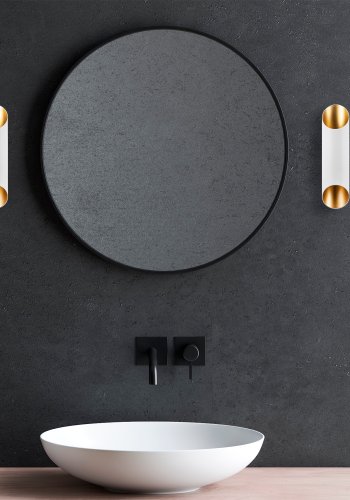 LUMI Cut vglampe - hvid metal