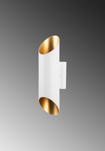 LUMI Cut vglampe - hvid metal