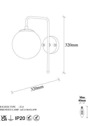 LUMI Aveiro vglampe -942FLG1335