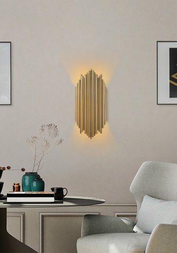 LUMI Kara vglampe - guld metal