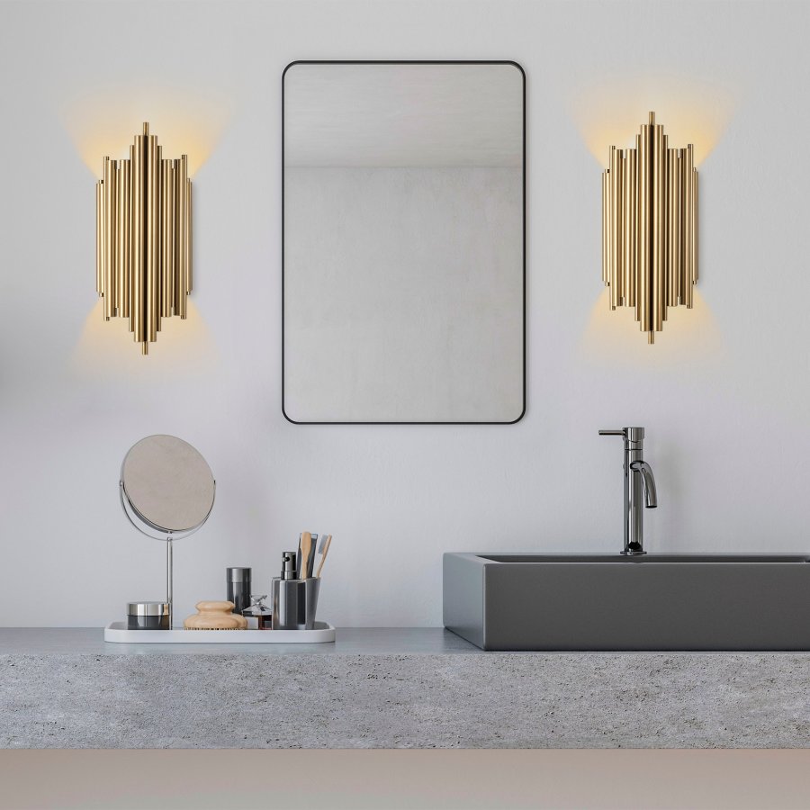 LUMI Reis vglampe - guld metal