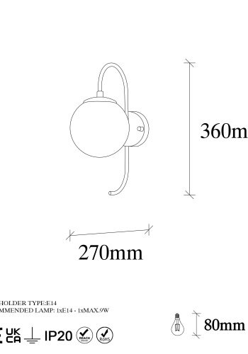 LUMI Novara vglampe -942FLG2127