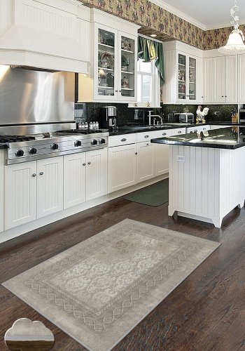 TEPPI Wookece211 gulvtppe m. mnster, rektangulr - multifarvet polyester (50x80)