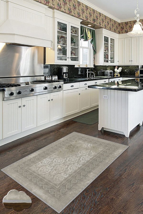 TEPPI Wookece211 gulvtppe m. mnster, rektangulr - multifarvet polyester (50x80)