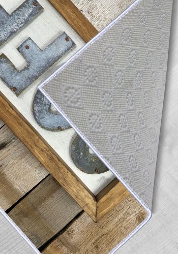 TEPPI Wookece217 gulvtppe m. 3D print, rektangulr - multifarvet polyester (50x80)