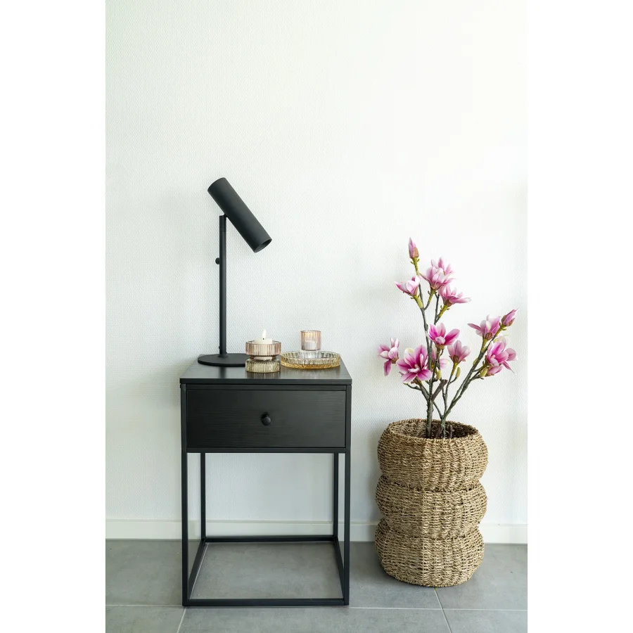 HOUSE NORDIC kunstig Magnoliatr plante - grn og rosa plastik (H:75)