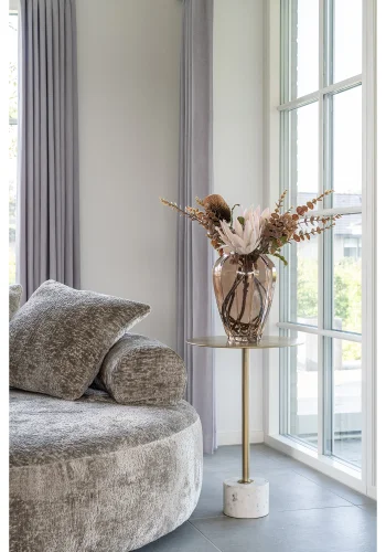 HOUSE NORDIC King Protea buket kunstige blomster, mix - bordeaux plastik (H:65)