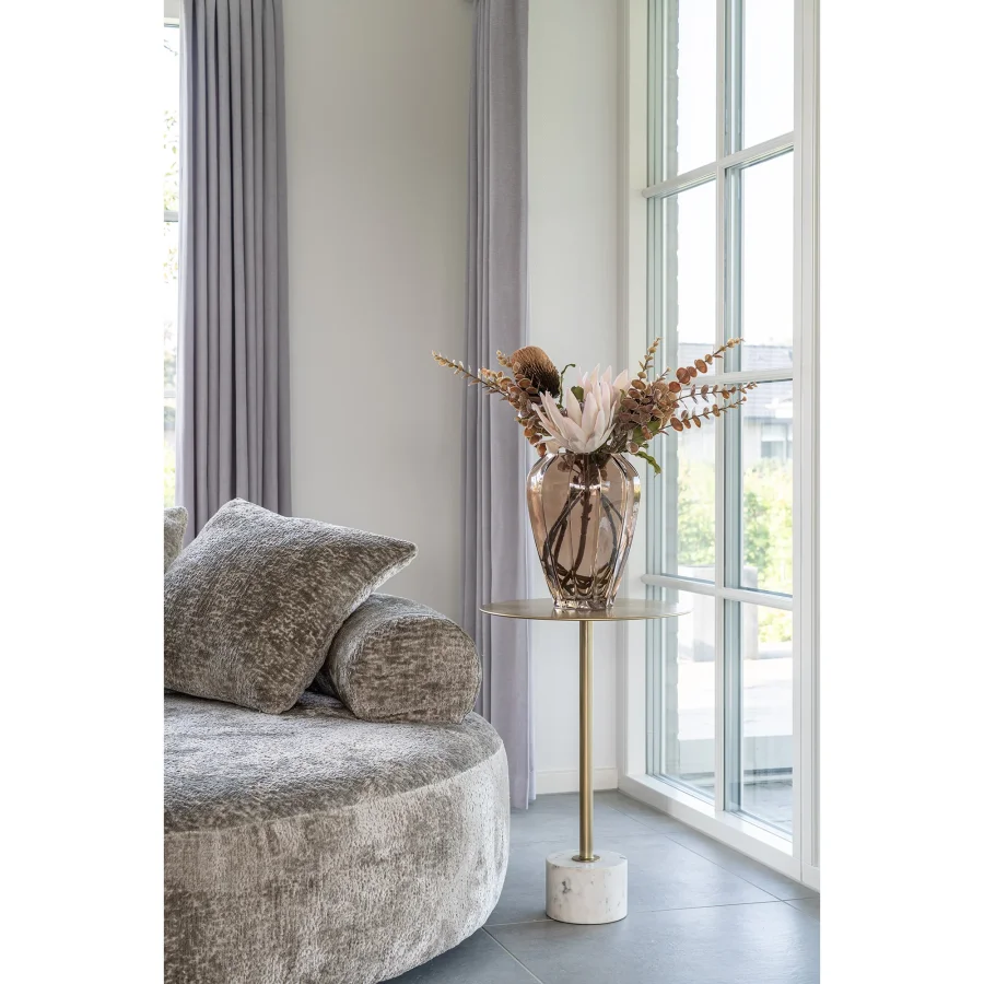 HOUSE NORDIC King Protea buket kunstige blomster, mix - bordeaux plastik (H:65)