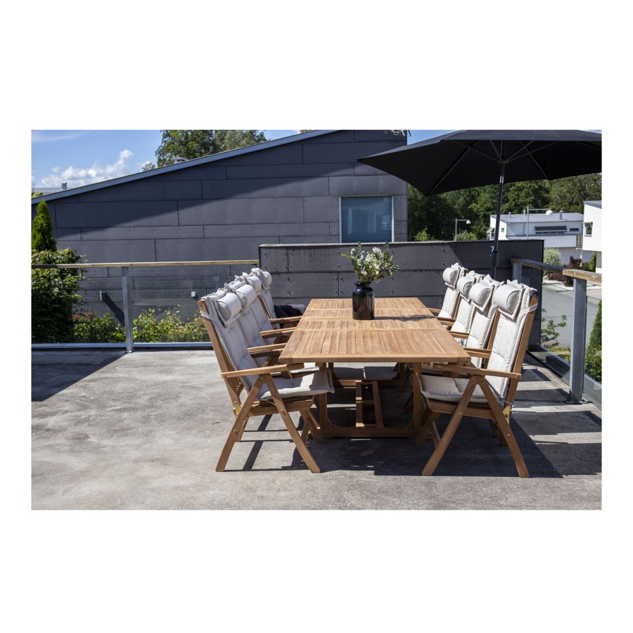 VENTURE DESIGN Kenya udendrs foldestol m. 5 positioner - natur teaktr