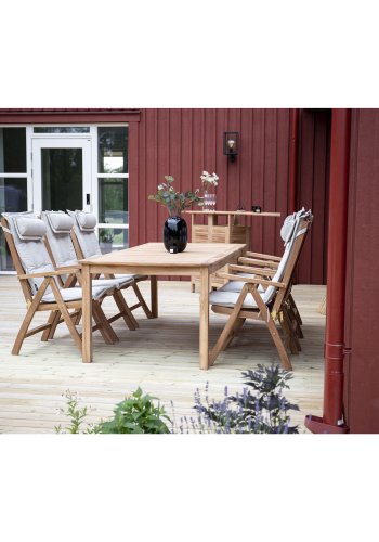 VENTURE DESIGN Kenya udendrs foldestol m. 5 positioner - natur teaktr