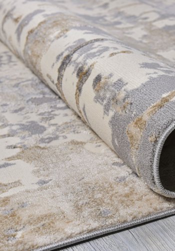 TEPPI Notta gulvtppe, rektangulr - beige/creme/gr polypropylen/polyester (160x230)