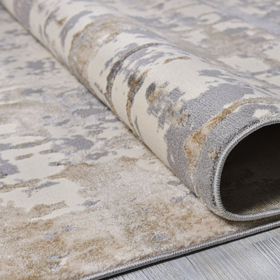 TEPPI Notta gulvtppe, rektangulr - beige/creme/gr polypropylen/polyester (160x230)