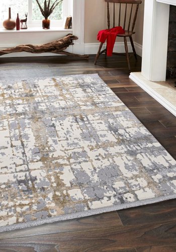 TEPPI Notta gulvtppe m. mnster, rektangulr - multifarvet polypropylen og polyester (200x290)