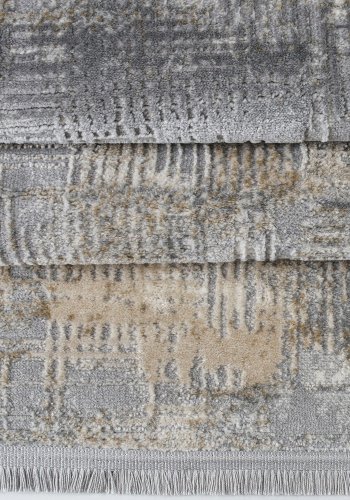 TEPPI Notta gulvtppe m. mnster, rektangulr - multifarvet polypropylen og polyester (160x230)