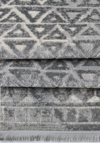 TEPPI Notta 1108 gulvtppe, rektangulr - creme/gr polypropylen/polyester (120x170)